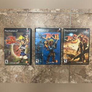 PS2 Jak game LOT of 3 games Jak & Dexter Jak 2 Jak 3 Vintage 2000’s